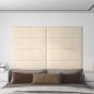Preview: ARDEBO.de - Wandpaneele 12 Stk. Creme 90x30 cm Samt 3,24 m²
