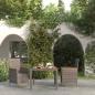 Preview: ARDEBO.de - 3-tlg. Garten-Essgruppe mit Auflagen Poly Rattan Schwarz & Grau