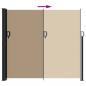 Preview: Seitenmarkise Ausziehbar Taupe 180x300 cm