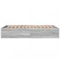 Preview: Bettgestell Grau Sonoma 120x190 cm Holzwerkstoff