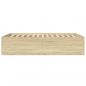 Preview: Bettgestell Sonoma-Eiche 140x200 cm Holzwerkstoff