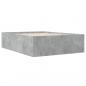 Preview: Bettgestell Betongrau 120x200 cm Holzwerkstoff