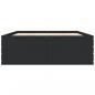 Preview: Bettgestell Schwarz 140x190 cm Holzwerkstoff