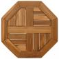 Preview: Tischplatte 40x40x2,5 cm Achteckig Massivholz Teak
