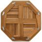 Preview: Tischplatte 40x40x2,5 cm Achteckig Massivholz Teak