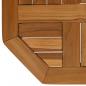 Preview: Tischplatte 40x40x2,5 cm Achteckig Massivholz Teak