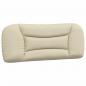 Preview: Bett mit Matratze Creme 100x200 cm Stoff