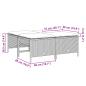 Preview: Gartenhocker mit Kissen 4 Stk. Schwarz Poly Rattan