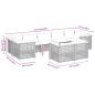 Preview: 9-tlg. Garten-Sofagarnitur mit Kissen Schwarz Poly Rattan