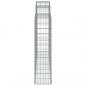 Preview: Gabionen mit Hochbogen 9 Stk. 200x30x120/140cm Verzinktes Eisen