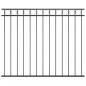 Preview: ARDEBO.de - Zaunfeld Stahl 1,7x1,5 m Schwarz