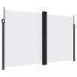 Preview: Seitenmarkise Ausziehbar Weiß 200x1000 cm