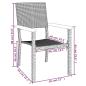 Preview: 7-tlg. Garten-Essgruppe Schwarz Poly Rattan