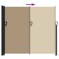 Preview: Seitenmarkise Ausziehbar Taupe 180x500 cm