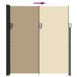 Preview: Seitenmarkise Ausziehbar Beige 220x500 cm