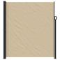 Preview: Seitenmarkise Ausziehbar Beige 220x600 cm