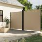 Preview: ARDEBO.de - Seitenmarkise Ausziehbar Beige 200x600 cm