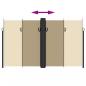 Preview: Seitenmarkise Ausziehbar Beige 200x600 cm