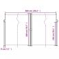 Preview: Seitenmarkise Ausziehbar Beige 200x600 cm