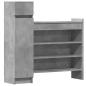 Preview: Schuhschrank Betongrau 100,5x28x100 cm Holzwerkstoff