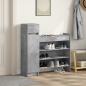 Preview: Schuhschrank Betongrau 100,5x28x100 cm Holzwerkstoff
