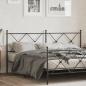 Preview: ARDEBO.de - Kopfteil Metall Schwarz 180 cm