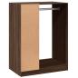 Preview: Kleiderschrank Grau Sonoma 77x48x102 cm Holzwerkstoff