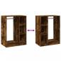 Preview: Kleiderschrank Betongrau 77x48x102 cm Holzwerkstoff