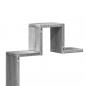 Preview: Wandregal Grau Sonoma 104,5x10x43 cm Holzwerkstoff