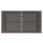 Preview: 4-tlg. Garten-Sofagarnitur mit Kissen Grau Poly Rattan Glas