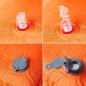 Preview: Selbstaufblasende Isomatte mit Kissen Orange