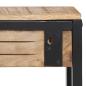Preview: Garderobe 87x10x27 cm Raues Massivholz Mango