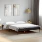 Preview: ARDEBO.de - Bettgestell Schwarz 150x200 cm Holzwerkstoff und Metall