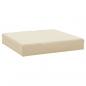 Preview: Palettenkissen 2-tlg. Beige Oxford-Gewebe
