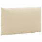 Preview: Palettenkissen 2-tlg. Beige Oxford-Gewebe