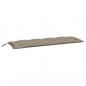 Preview: Gartenbank-Auflage Taupe 150x50x7 cm Oxford-Gewebe