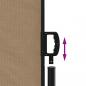 Preview: Seitenmarkise Ausziehbar Taupe 200x1000 cm