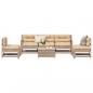 Preview: 6-tlg. Garten-Lounge-Set mit Kissen Massivholz Kiefer