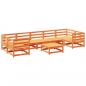 Preview: 8-tlg. Garten-Sofagarnitur Wachsbraun Massivholz Kiefer