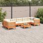 Preview: 8-tlg. Garten-Sofagarnitur mit Kissen Wachsbraun Kiefernholz