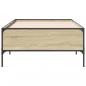 Preview: Bettgestell Sonoma-Eiche 75x190 cm Holzwerkstoff und Metall