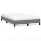Preview: ARDEBO.de - Bettgestell Dunkelgrau 120x190 cm Stoff