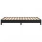 Preview: Bettgestell Schwarz 120x190 cm Kunstleder