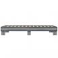 Preview: Bettgestell Grau Sonoma 90x190 cm Holzwerkstoff und Metall