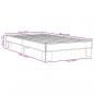 Preview: Bettgestell Grau Sonoma 90x190 cm Holzwerkstoff und Metall