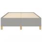 Preview: Bettgestell Hellgrau 120x190 cm Stoff