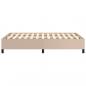 Preview: Bettgestell Cappuccino-Braun 120x190 cm Kunstleder