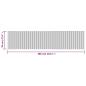 Preview: Teppich Rechteckig Natur 70x300 cm Bambus