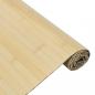 Preview: Teppich Rechteckig Hell Natur 70x300 cm Bambus