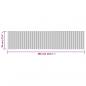 Preview: Teppich Rechteckig Hell Natur 70x300 cm Bambus